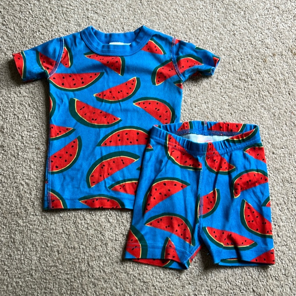 Hanna Andersson watermelon pajama set